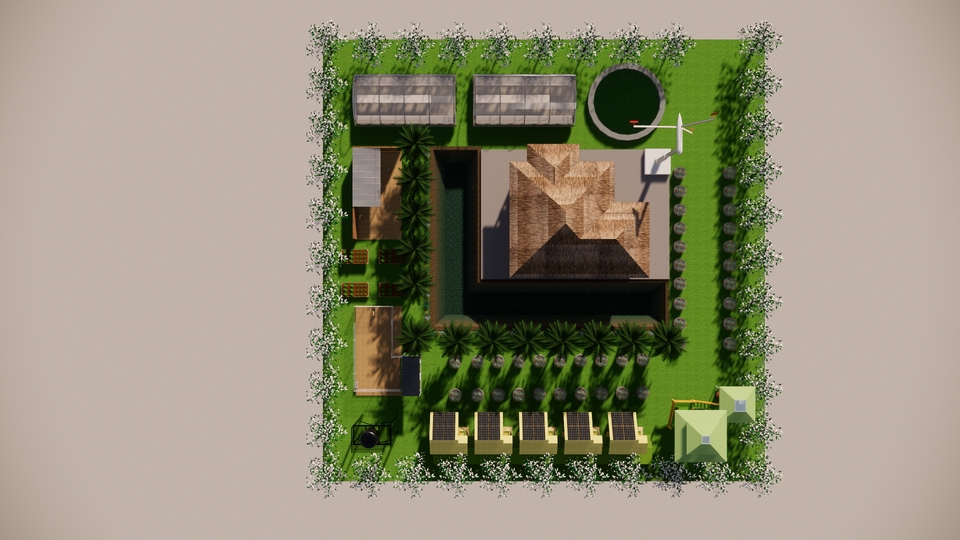 ออกแบบตกแต่งภายในและภายนอก - ออกแบบบ้านสวนเกษตร // ทำแบบก่อสร้าง BIM , As-built , BOQ - 6