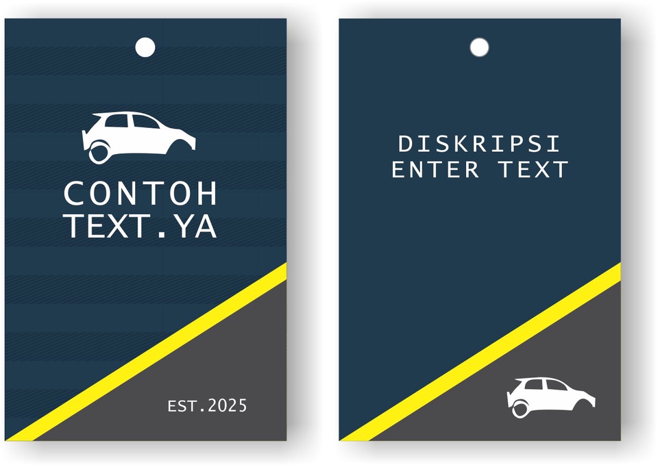 Label & Kemasan - Desain logo,Label Hangtag Baju 1 Hari Jadi - 3