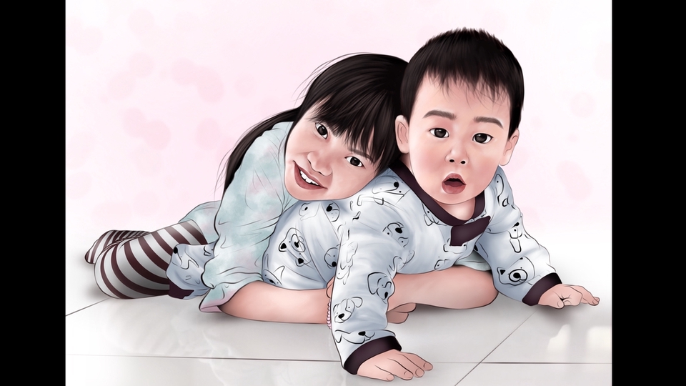 วาดภาพเหมือน Portrait - วาดภาพ Portrait digital paint - 2