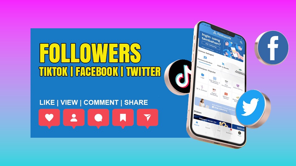 Tambah Followers - FOLLOWERS TIKTOK, FACEBOOK DAN TWITTER - 1