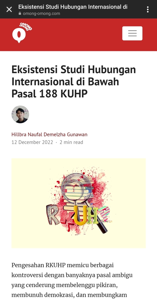 Pengetikan Umum - Kepenulisan Artikel, Esai, dan Opini - 7