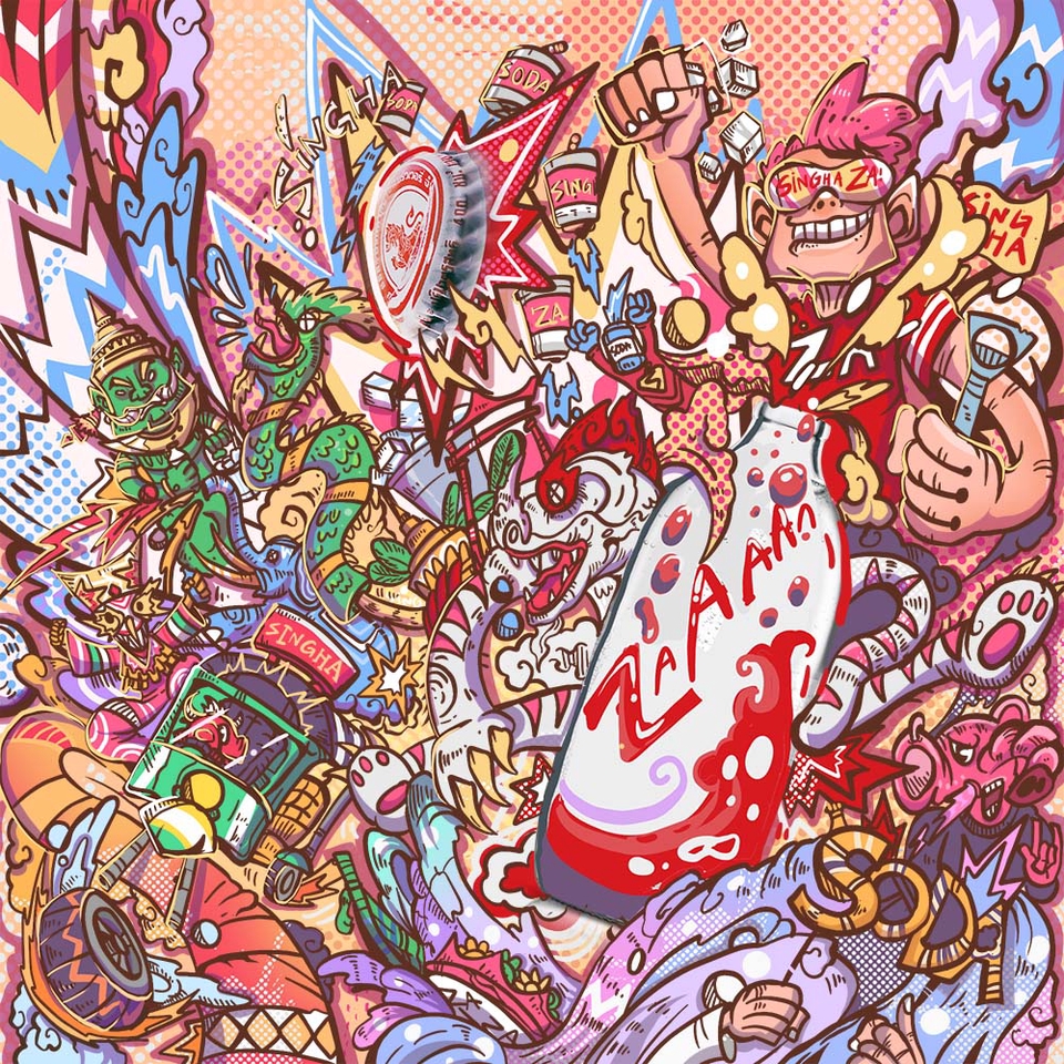 วาดภาพประกอบ - รับวาดการ์ตูน ภาพประกอบ character concept art สไตล์ต่างๆ - 15