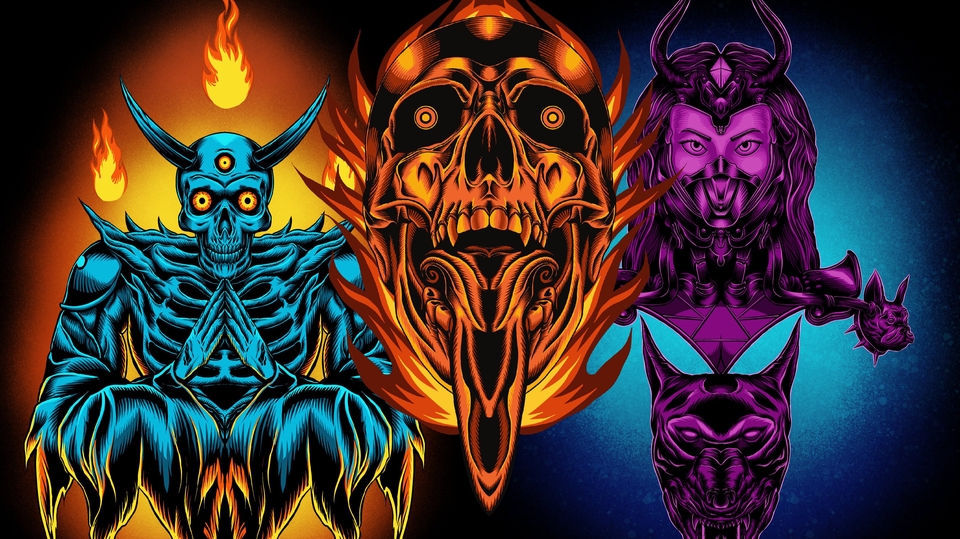 Gambar dan Ilustrasi - Illustrasi darkart style dengan detail - 1