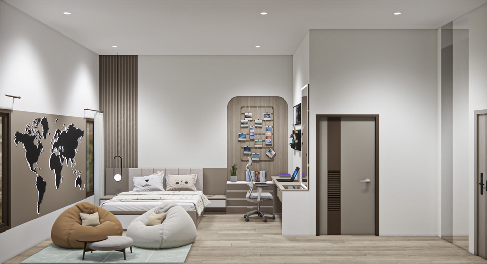 ออกแบบตกแต่งภายในและภายนอก - ออกแบบตกแต่งภายใน 3D Perspective - 15