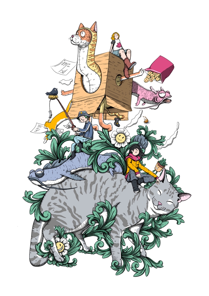 Gambar dan Ilustrasi - Desain ilustrasi custom untuk segala keperluan (COVER, DESAIN KAOS, TOTEBAG, DLL - 6