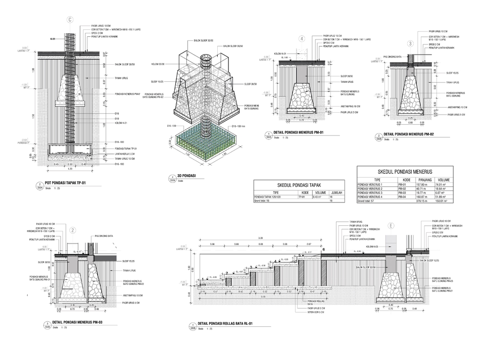 CAD Drawing - Jasa Gambar Kerja BIM - DED (ARS, STR, MEP) dengan REVIT - 4