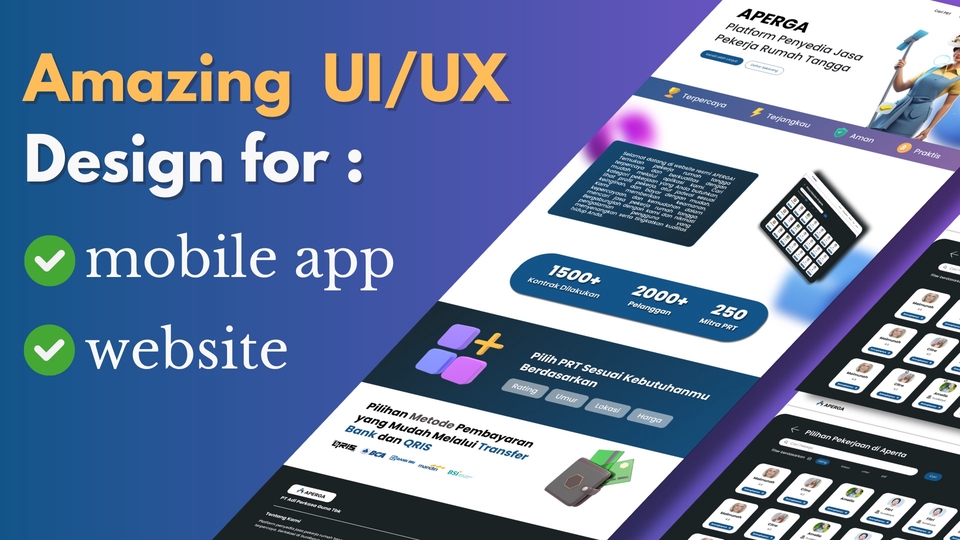 UI & UX Design - Spesialis UI/UX Designer Website Responsif dan Mobile App - 1