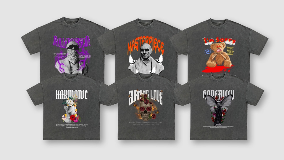 Desain Kaos & Motif - Gratis Revisi - Desain Kaos/T-shirt Street Wear (Non Ilustrasi). - 4