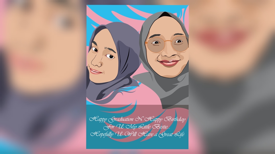 Gambar Potret - Foto Keren Vector Art, 1 Hari Jadi - 7