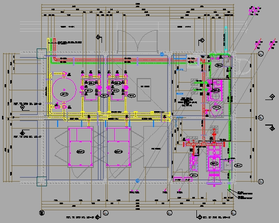 CAD Drawing - Mechanical & Electrical Desain Gambar 2D MEP M.E - 25