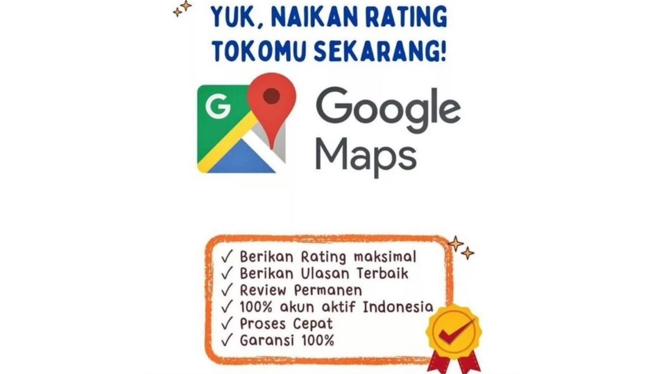 Memberi Review - Rating & review Gmaps Anti drop garansi 100% - 1