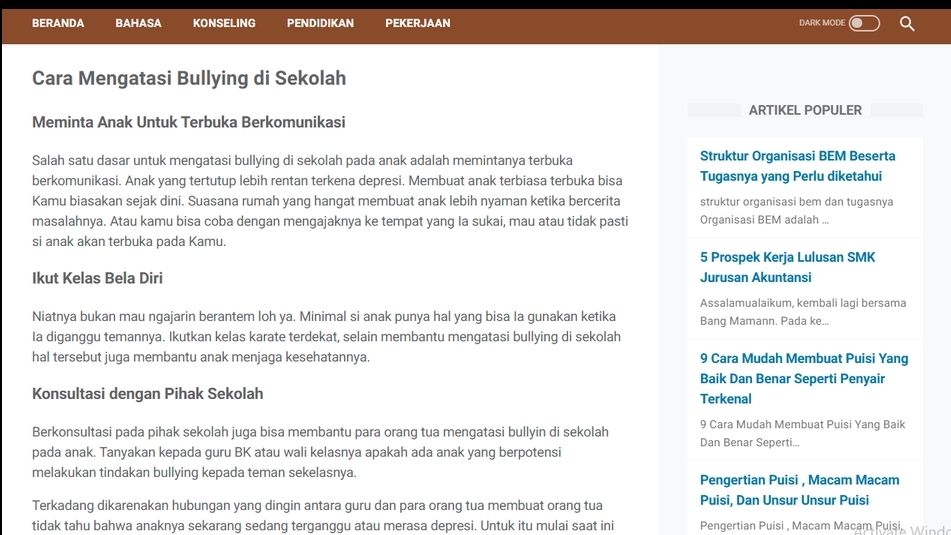 Penulisan Konten - ARTIKEL SEO FRIENDLY (DIJAMIN PAGE ONE GOOGLE) - 2