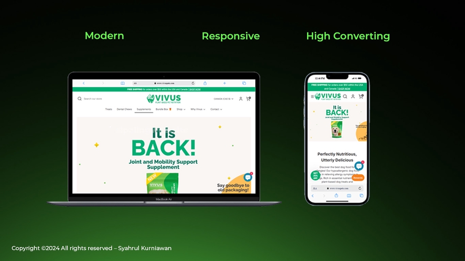 Jasa pembuatan website modern, responsif, dan high converting dengan contoh desain website dan mobile.