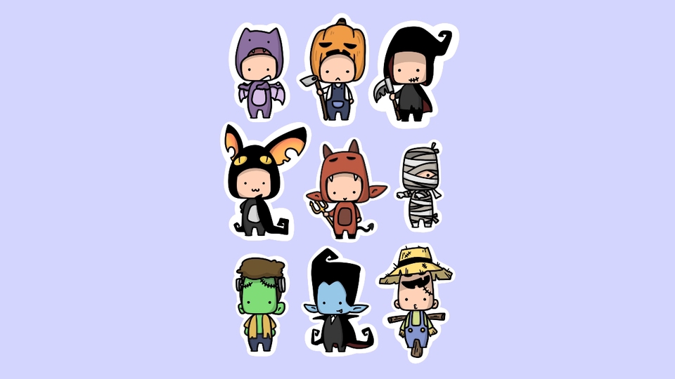 ออกแบบ Character & Mascot - วาดตัวละคร คน สัตว์เลี้ยง น่ารักๆ แบบ SD / Chibi Style ออกแบบท่าทาง คาแร็กเตอร์ - 3