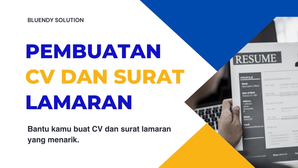 Portfolio & Resume - Pembuatan CV dan Surat Lamaran Bahasa Indonesia dan Bahasa Inggris - 1