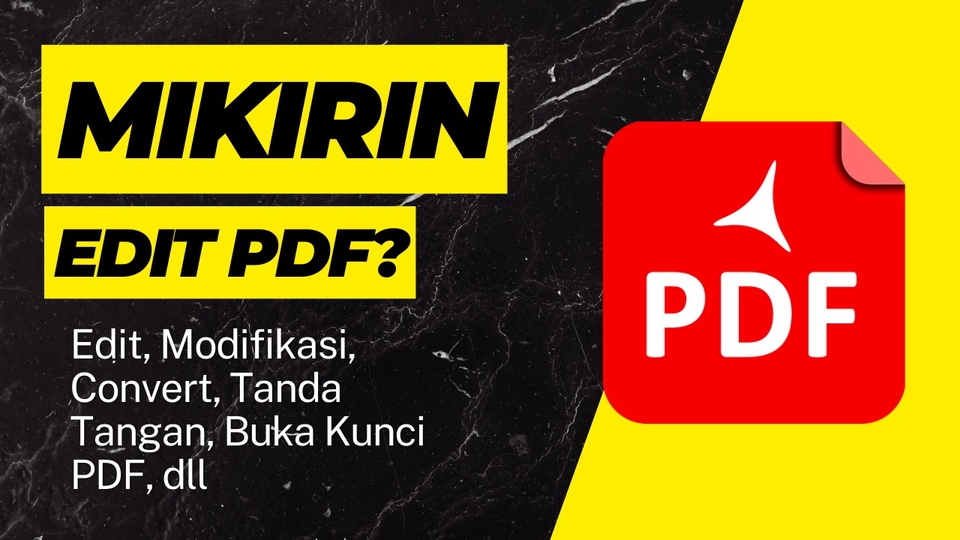 Jasa Lainnya - Edit(Modifikasi, Ttd, Convert, Ttd, dll) PDF?! Gampang - 1
