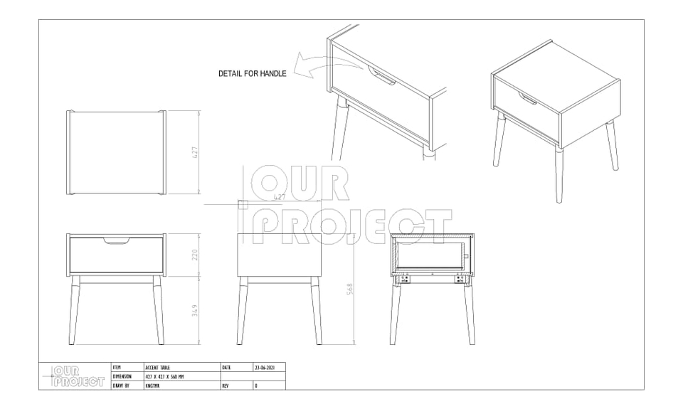 3D & Perspektif - GAMBAR KERJA FURNITURE 2D & 3D - 5