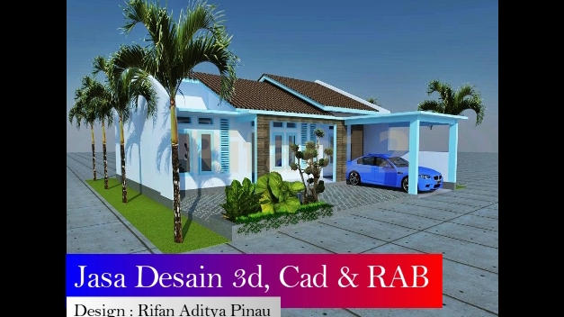 CAD Drawing - Desain arsitektur 3d, Cad drawing dan RAB - 1