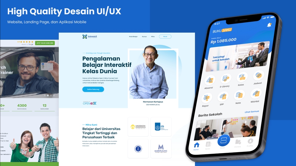 UI & UX Design - Desain Tampilan untuk UI/UX Website, Mobile Apps dan Landing Page - 1