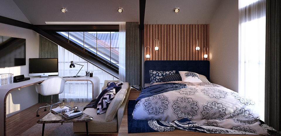 3D Perspective - interior and exterior perspective - 4