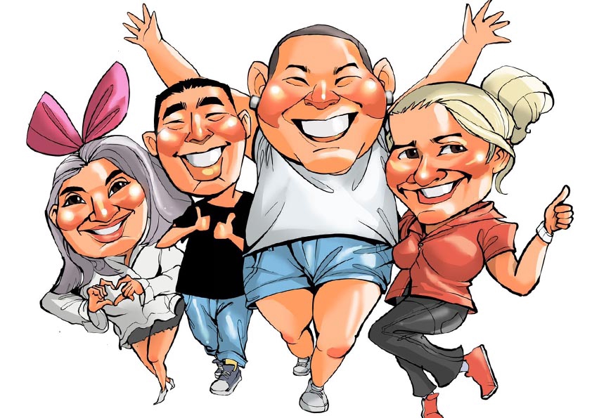 วาดภาพล้อเลียน - ภาพล้อเลียนแบบการ์ตูน - 6