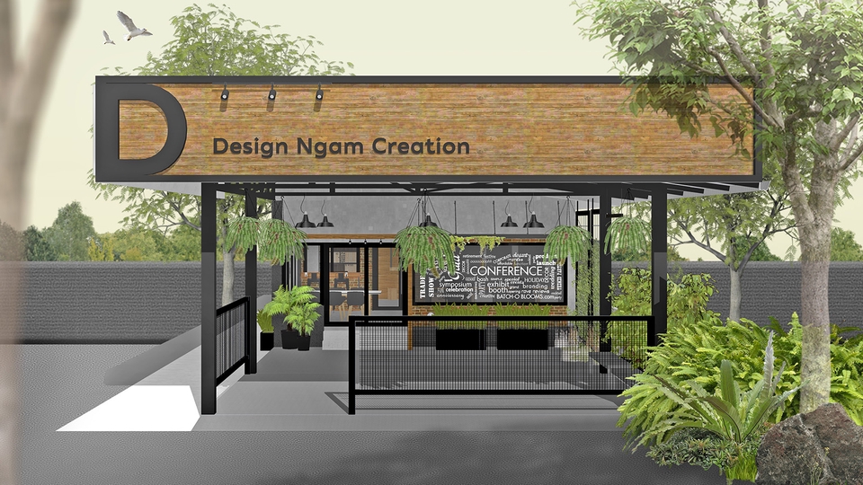 ออกแบบ perspective รับทำภาพ 3d รับออกแบบบ้าน 3d perspective