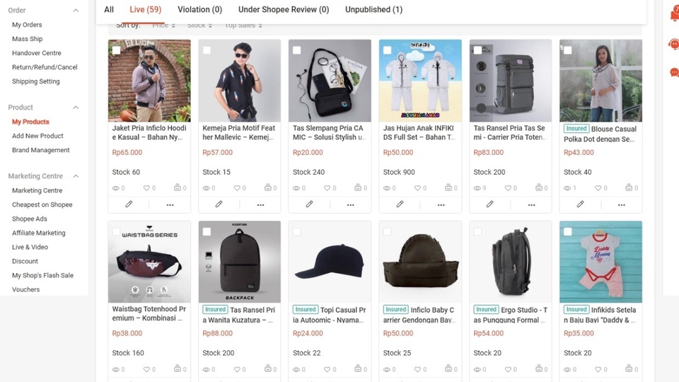 Jasa upload produk Shopee. Update produk toko online, upload massal produk marketplace Indonesia. Jasa scrape dan upload produk Shopee, Tokopedia, Bukalapak, Lazada.