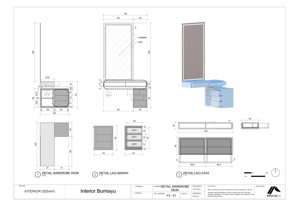CAD Drawing - Interior dan Furnitur Drafting - 13