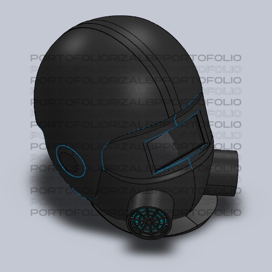Jasa drafter autocad freelance, drafter interior murah, pembuatan gambar autocad untuk desain helm 3D.