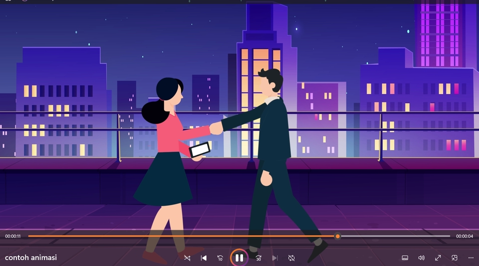 Jasa animasi motion graphic untuk iklan, promosi, atau explainer video.