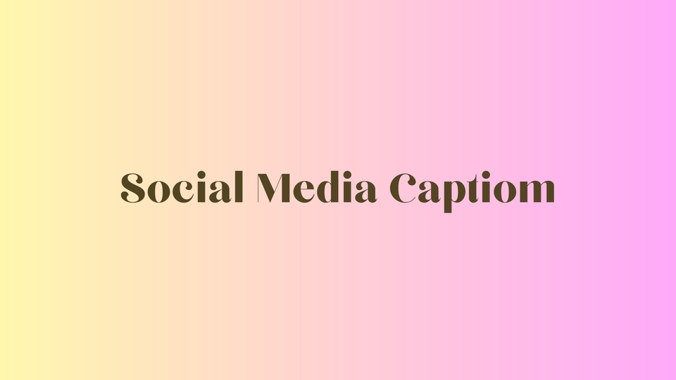 CAPTION Konten Media Sosial Copywriting Instagram Twitter