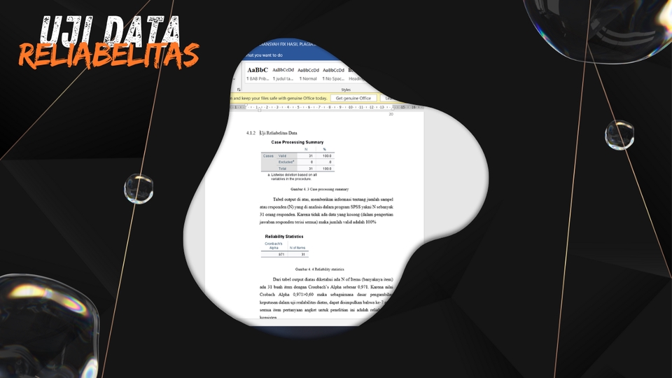 Jasa Analisis Data Statistik Deskriptif, Data SPSS, Excel, dan Eviews.