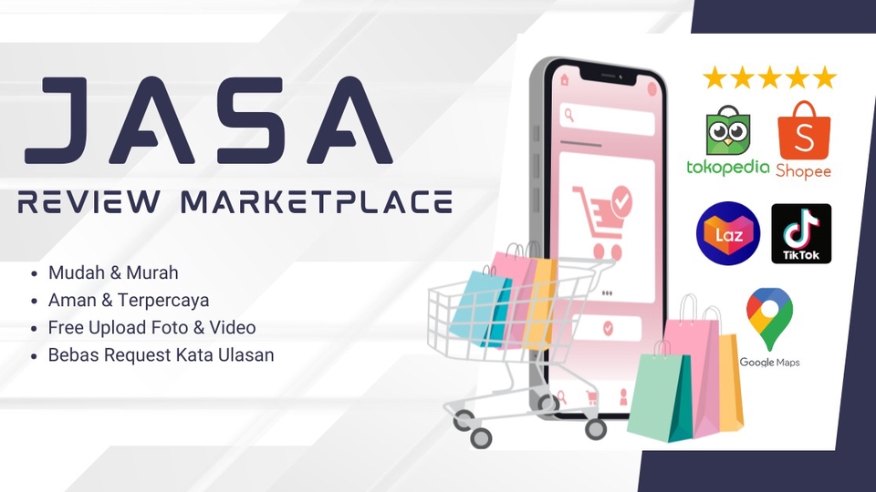 Jasa Review Aplikasi Play Store dan Appstore - JASA REVIEW MARKETPLACE (SHOPEE, TOKOPEDIA, TIKTOK SHOP, LAZADA)