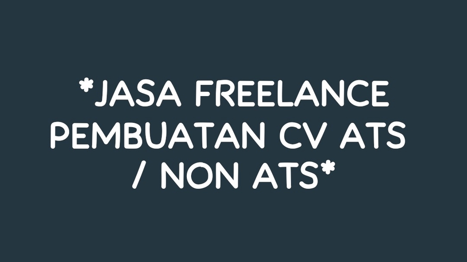 Portfolio & Resume - JASA PENULISAN CURRICULUM VITAE (CV) ATS ) / NON ATS PROFESIONAL - 1