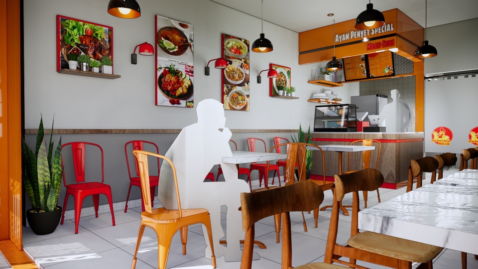 3D & Perspektif - Jasa Desain Interior Rumah, Restoran, Booth, Cafe, atau Kos-kosan - 13
