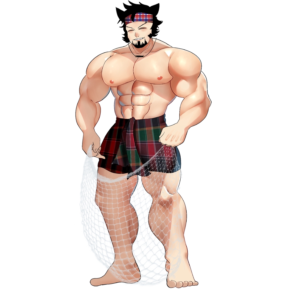 ออกแบบคาแรคเตอร์ชายกล้ามโตสไตล์ญี่ปุ่น