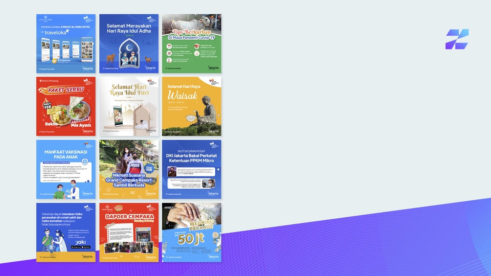 Banner Online - DESAIN FEED INSAGRAM/FACEBOOK, WARNA, KONSEP SESUAI BRAND GUIDELINE - 3