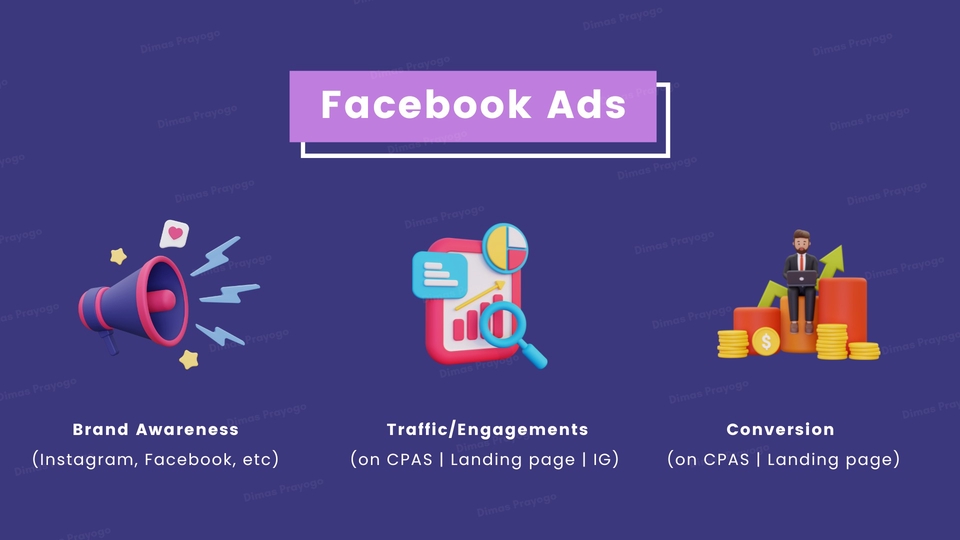 Digital Marketing - Facebook Ads | Conversion ROAS | Brand awareness | Traffic | Engagement | Likes Fans page - 1