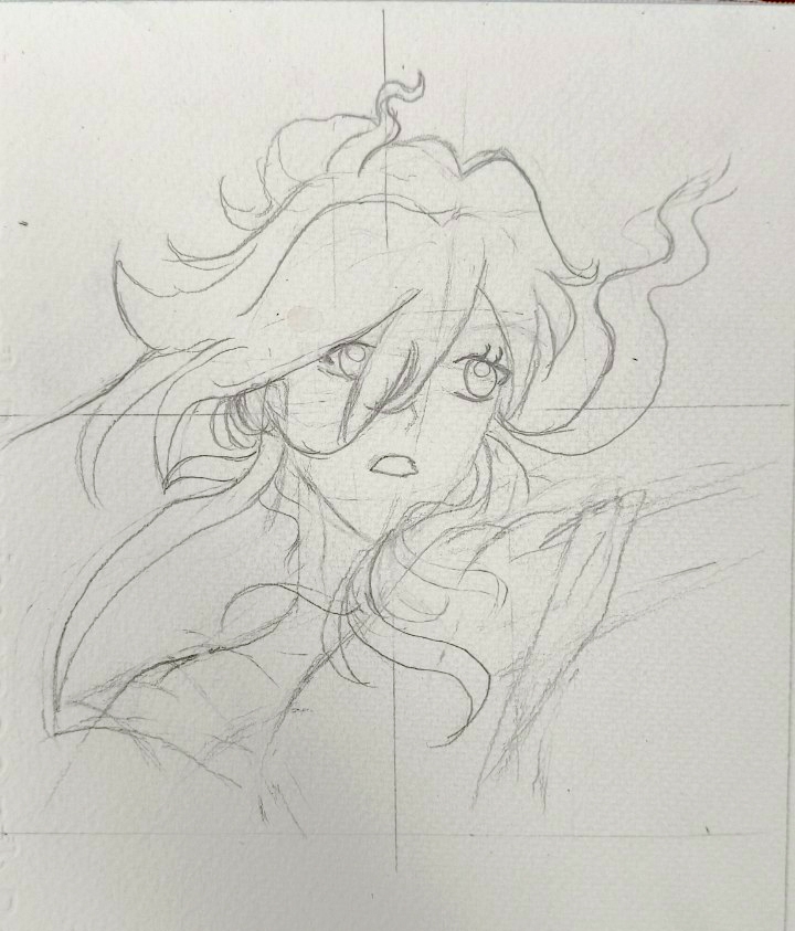 ผลงานการ sketch ภาพอนิเมะของเด็ก 12 ปี ได้ทักษะการวาดภาพเพิ่มอีกมากมายจากการเลือกวาดภาพนี้