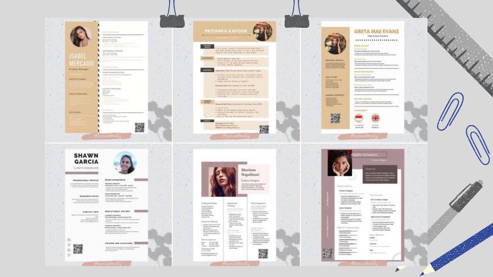 Portfolio & Resume - Desain CV dan Surat Lamaran, Pekerjaan 1 hari - 2