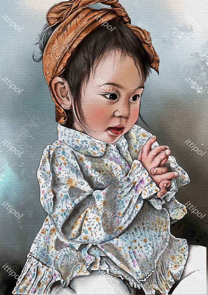 วาดภาพเหมือน Portrait - My Pic No1 - 3