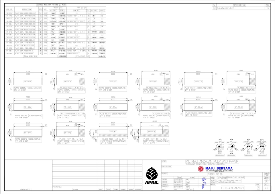 CAD Drawing - DED [Detail Engineering Design] Storage Tank API 650 - 4