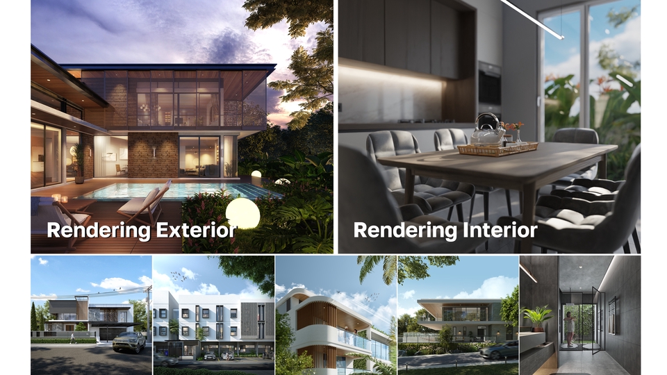 Berbagai Jasa Desain 3D Eksterior (Exterior) - Jasa Rendering Eksterior dan Interior