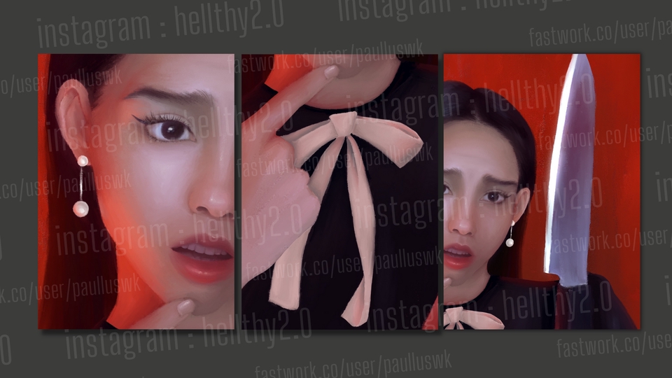 วาดภาพประกอบ - รับวาดรูปประกอบปกนิยาย, หนังสือ, Conceptual Art Design ฯลฯ สอบถามได้เลย~ - 8