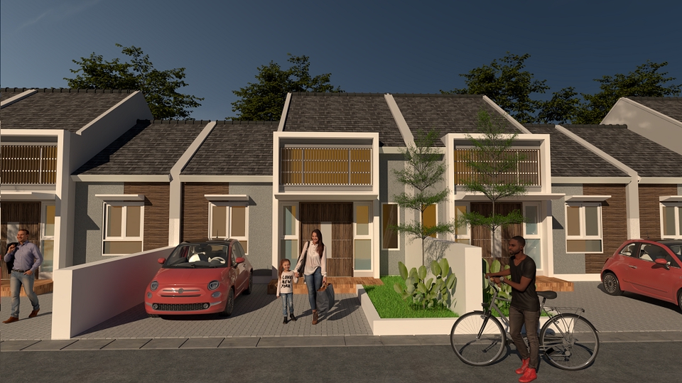 3D & Perspektif - desain 3d modeling bangunan - 2