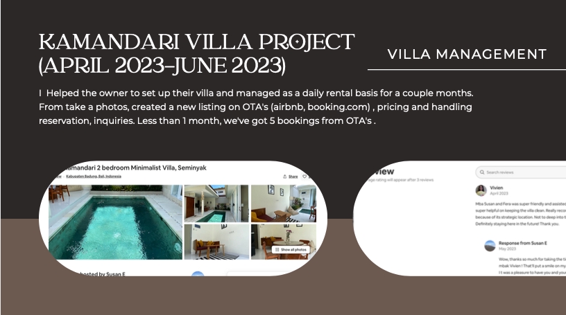 Jasa Lainnya - Create a new listing onAirbnb, Booking.com, OTA - Independent Villa Management. - 3