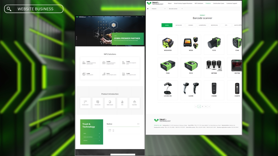 Jasa pembuatan website profesional untuk toko online dengan fitur barcode scanner.