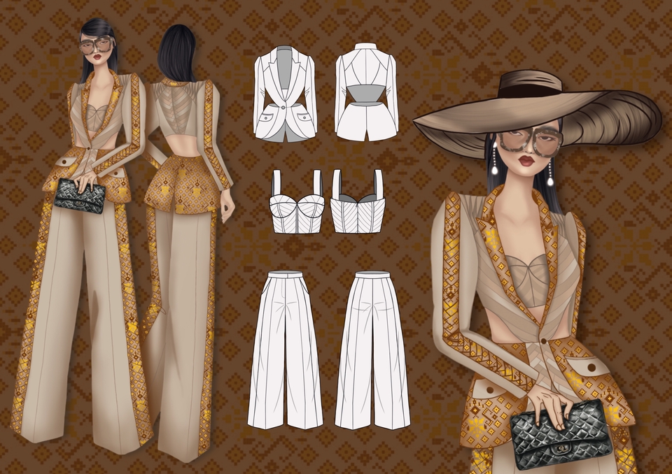 วาด/ออกแบบแพทเทิร์นเสื้อผ้า - ออกแบบเสื้อผ้าและลายผ้า - 4