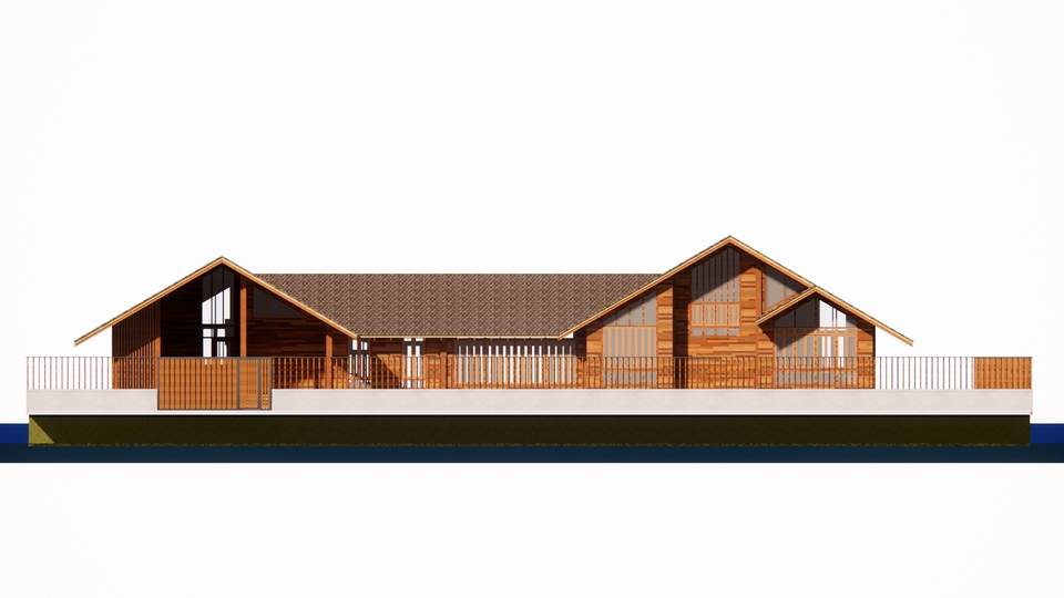 ทำโมเดล 3D - ขึ้นโมเดล 3D model Sketch up บ้าน อาคาร ตามแบบ - 2