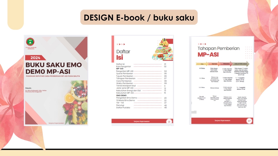 Desain ebook panduan MPASI 2024: jasa penulis artikel, jasa copywriting, konten writer Indonesia.